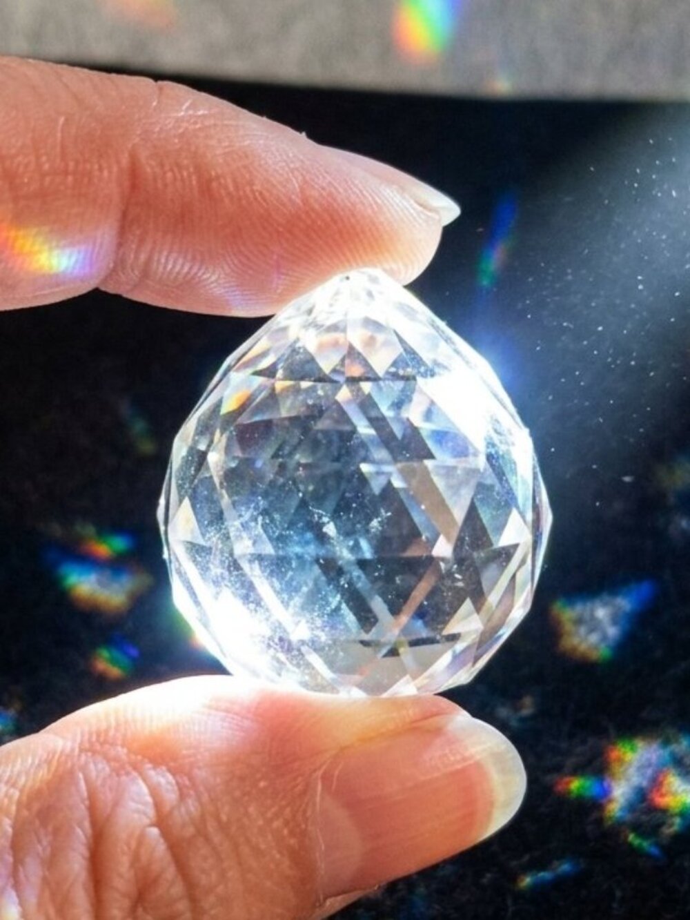 1 Dozen 2-Inch Faceted Crystal Balls Feng Shui Hanging Decor